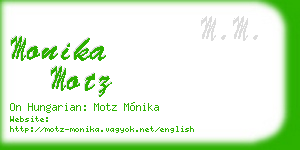 monika motz business card